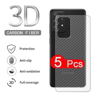 5 cái OPPO A60 A79 A38 A18 A78 A58 A96 A95 A76 A55 A36 A16e Reno 12 11 11F 10 8 8z 8t 7 7z 6 6z Pro Plus 4G 5G Mô hình sợi carbon Mờ lưng Phim dán phía sau Phim bảo vệ mềm