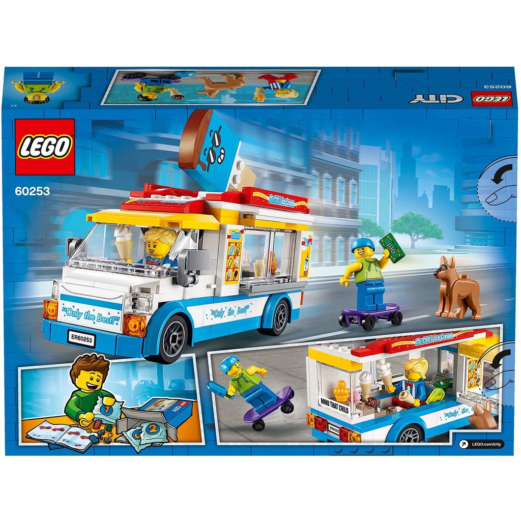 Lego Chính Hãng] 60253 - Xe Tải Bán Kem (Lego City Ice-Cream Truck 60253)  200 Chi Tiết | Shopee Việt Nam