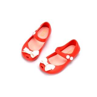 PS2 Melissa girl Kids bow Jelly Shoes Giày công chúa trẻ em Dép đi biển SP2