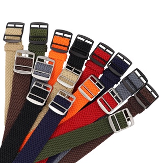 14-22mm NATO Dây Đeo Đồng Hồ Dệt Perlon Nylon Zulu Dây Đeo Đồng Hồ Vải Mềm Vòng Tay Bạc Đen Khóa Thép Dây Đeo Đồng Hồ 16mm 18mm 20mm 22mm Nam Nữ