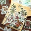 Sticker vintage dán trang trí hoa lá mùa thu đầy màu sắc HD238-K63 sáng tạo sổ tay album nhật ký Bullet Journal