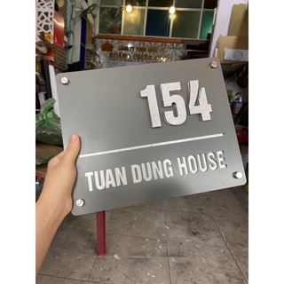 Bảng số nhà alu số nổi ( lấy liền )