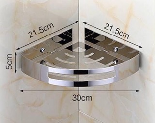 Kệ góc đơn nhà tắm inox 304 ( 1 tầng)