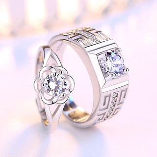 Nhẫn cặp hoa hồng BHN89