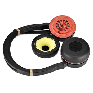 1 Cặp Miếng Đệm Tai Bằng Da Đệm Tai Nghe Thay Thế Cho Jabra Evolution 75 75 + / 75 UC / 75MS Tai Nghe