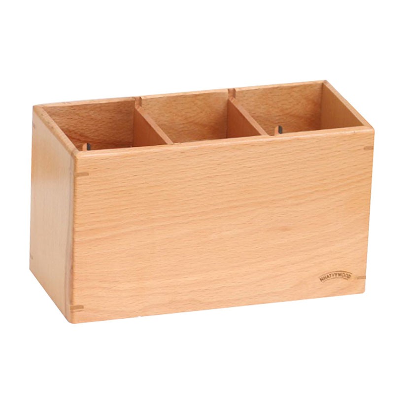 Ống đựng đũa muỗng bằng gỗ, ống đũa cao cấp Nhatvywood CH07