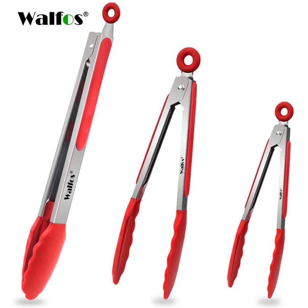Ảnh Kẹp silicone thực phẩm bằng thép không gỉ Walfos 1