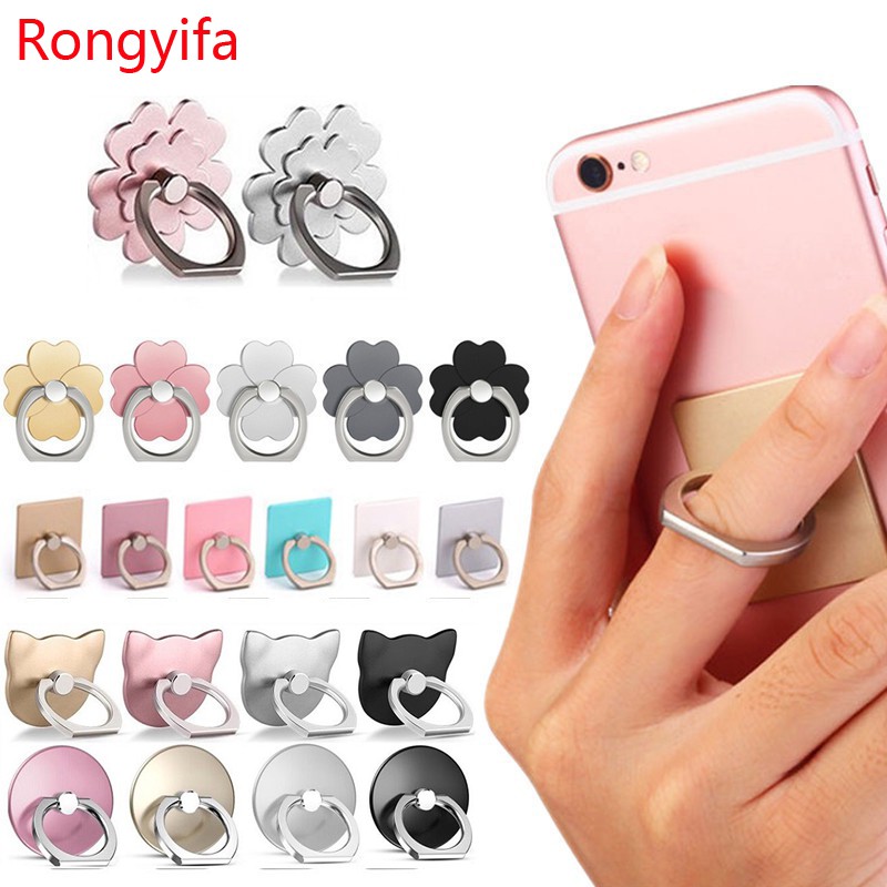 Nhẫn đỡ điện thoại đeo ngón tay linh hoạt phổ quát cho iPhone/ Xiaomi/ giá đỡ xe hơi