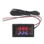 Đồng hồ hiển thị nhiệt độ nước và điện áp 12V/ 24V dành cho ô tô