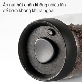 Volcano Lọ thủy tinh hút chân không bảo quản thực phẩm Cafede Kona