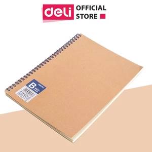 Combo 4 Cuốn Sổ Tay Ghi Chép Size A5 Gáy Xoắn Trang Deli Sổ Lò Xo Kẻ Ngang Giấy Chống Lóa Học Sinh Sinh Viên