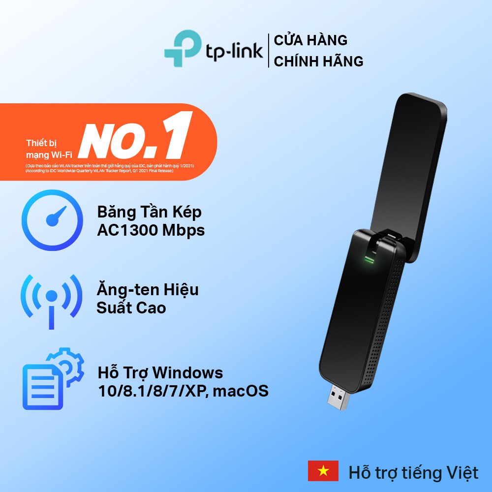 Bộ Chuyển Đổi USB Wifi TP-Link Archer T4U Chuẩn AC 1300Mbps - Hàng Chính  Hãng | Shopee Việt Nam