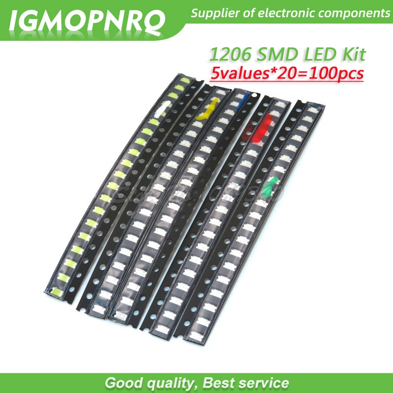 Set 100 Đèn led 20 Cái 1206 SMD 1206 SMD Đa Năng Tiện Dụng | Shopee ...