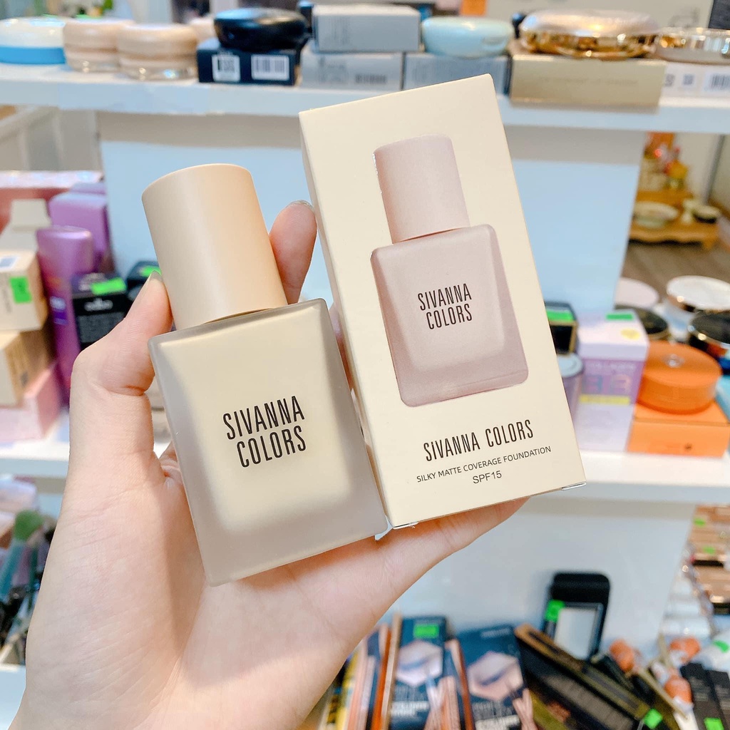 Kem nền Sivana Silky Matte Coverage Foudation HF18 chính hãng | Shopee ...
