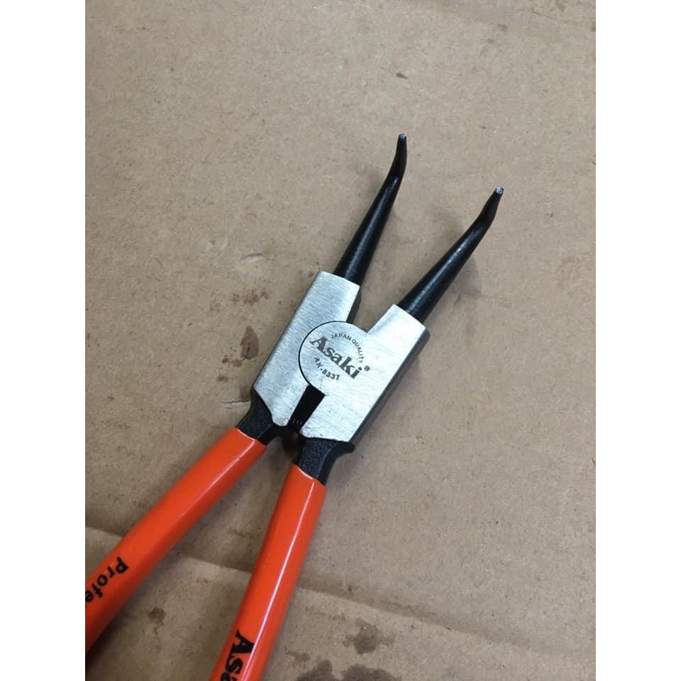 Kìm Mở Phe Asaki 9 inch 225mm Cong Thẳng Bóp Vào Bung Ra AK-8330 AK-8344 AK-8337 AK-8351