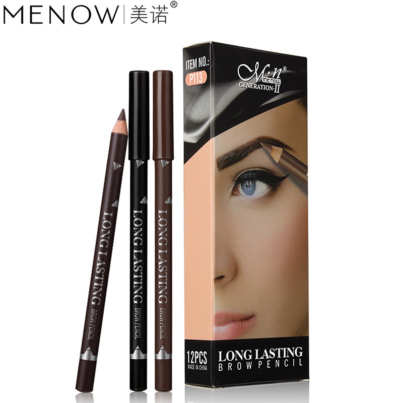 Bút Chì Kẻ Lông Mày Menow Chống Nước Chống Mồ Hôi Hai Chức Năng