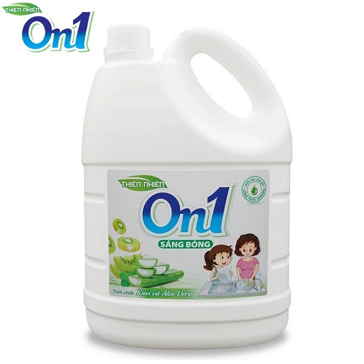Ảnh Nước rửa chén On1 hương kiwi và aloe vera 1.4 Kg - gel rửa bát sạch bóng vết dầu mỡ N5007 2