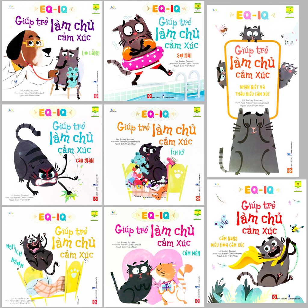 Sách - EQ - IQ: Giúp Trẻ Làm Chủ Cảm Xúc - 8 quyển lẻ tùy chọn (Dành cho trẻ em từ 6-15 tuổi)