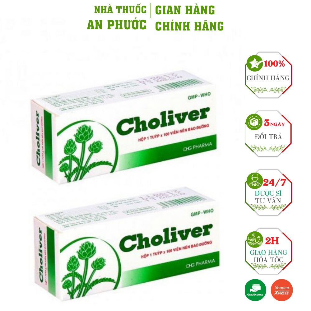 Viên uống Choliver ⚡ CAM KẾT CHÍNH HÃNG ⚡ Hỗ trợ thông mật, lợi gan ...