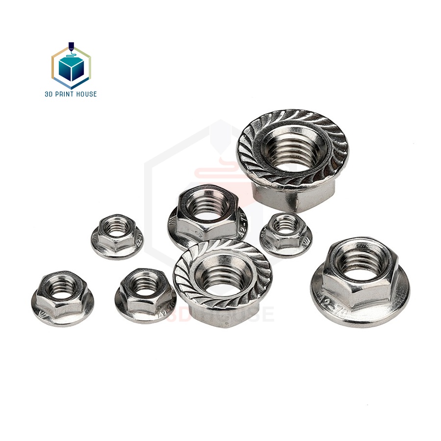 Set 20 đai ốc Tán Liền Long Đền Chống Xoay Inox 304 M3 M4 M5 M6 M2 ecu ...
