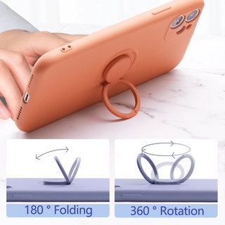 Ốp Lưng Cho iPhone 16 15 14 13 12 11 Pro Max Ốp Lưng Silicon Có Nhẫn Giá Đỡ Dành Cho iPhone X XS XR 7 8 SE2020 11 12 Pro Max 13 Mini Ốp Lưng
