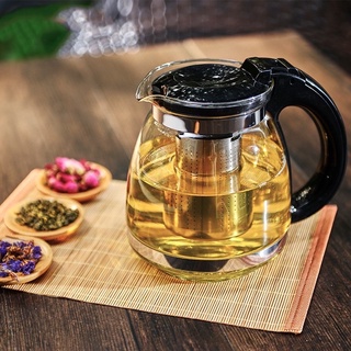 Bộ Ấm Pha Trà Thủy Tinh Cam Homeware Có Lõi Lọc Cao Cấp Tặng Kèm 4 Cốc Sang Trọng