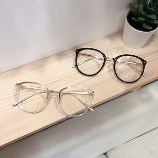Kính giả cận gọng tròn Hottrend nam nữ phong cách Hàn Quốc mắt kính không độ chống tia UV đẹp giá rẻ HANASO 019