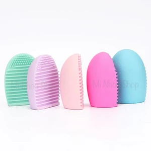 TRỨNG GIẶT CỌ SILICONE loại dày, giặt cọ trang điểm siêu sạch và nhanh, không làm hư lông cọ