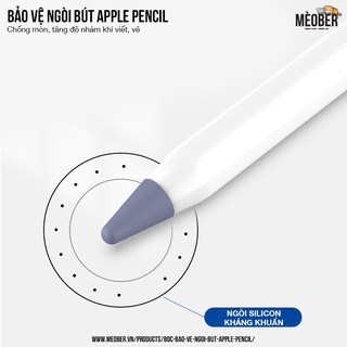 Bọc bảo vệ ngòi bút táo Pencil thế hệ 1 và 2,chống mòn,chống trượt,silicon cao cấp(8 màu)