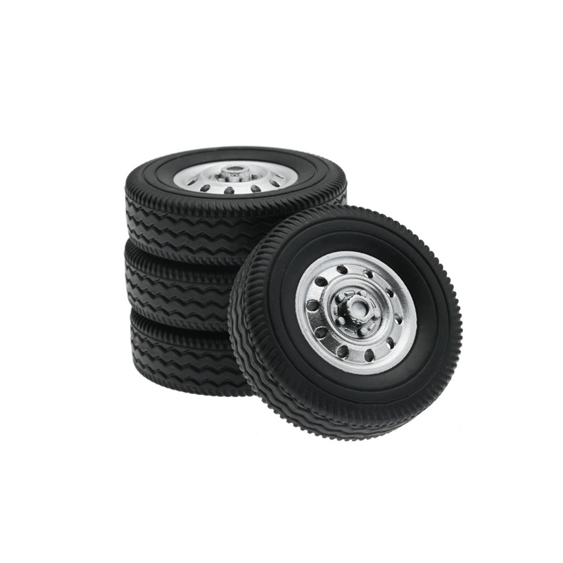 4 Bánh Xe Cao Su Lốp Lốp Lốp Cho WPL D12 Mini 1 / 16 RC Drift Xe Tải Phụ Kiện