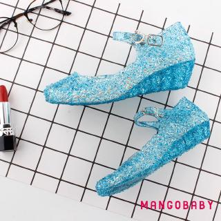 ♬Mg♪Xăng đan Crystal Jelly Princess Frozen Cosplay Party