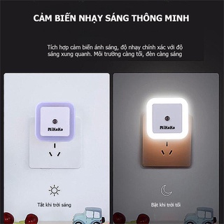 Đèn ngủ cảm ứng ánh sáng tự động tắt mở MiKaKo. MKM-DN170