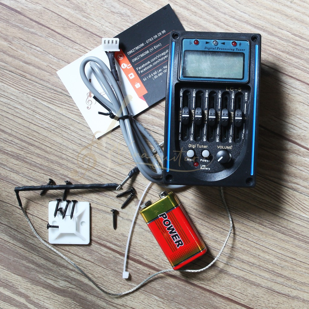 EQ đàn Guitar LC5 đầy đủ ốc vít phụ kiện Shopee Việt Nam