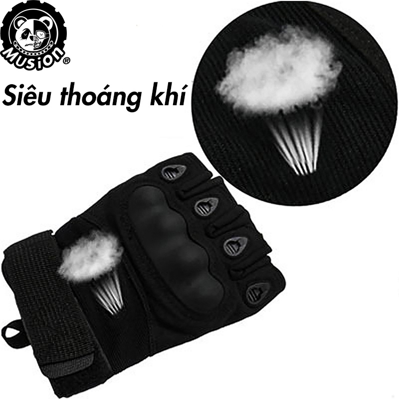Găng tay thể thao hở ngón chống trượt đa năng tiện dụng
