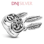 [Hàng cao cấp] Charm bạc 925 cao cấp, hàng chuẩn bạc - Charm Heart & Three Feathers Dreamcatcher thích hợp để mix vòng — ảnh 2