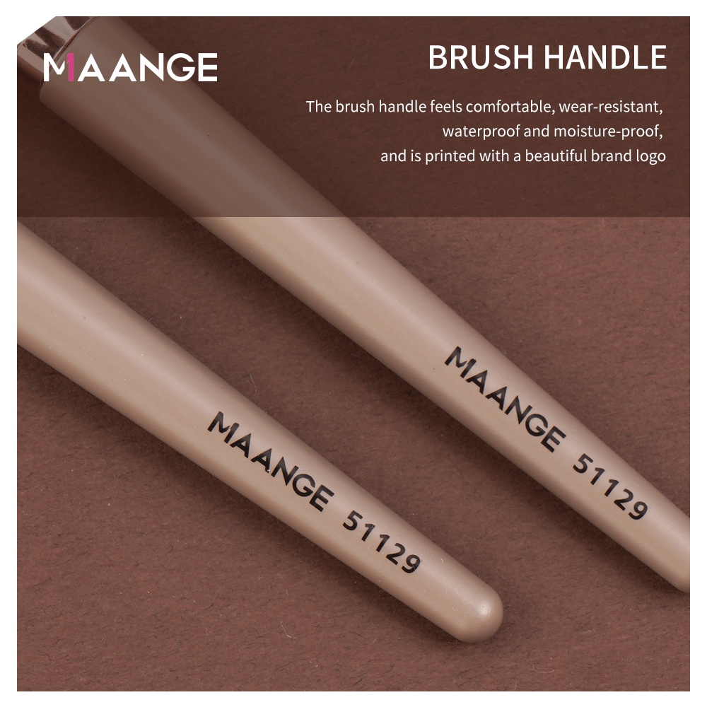 MAANGE Set 9 cọ trang điểm tán phấn phủ má hồng phấn mắt tạo khối tiện lợi 51129