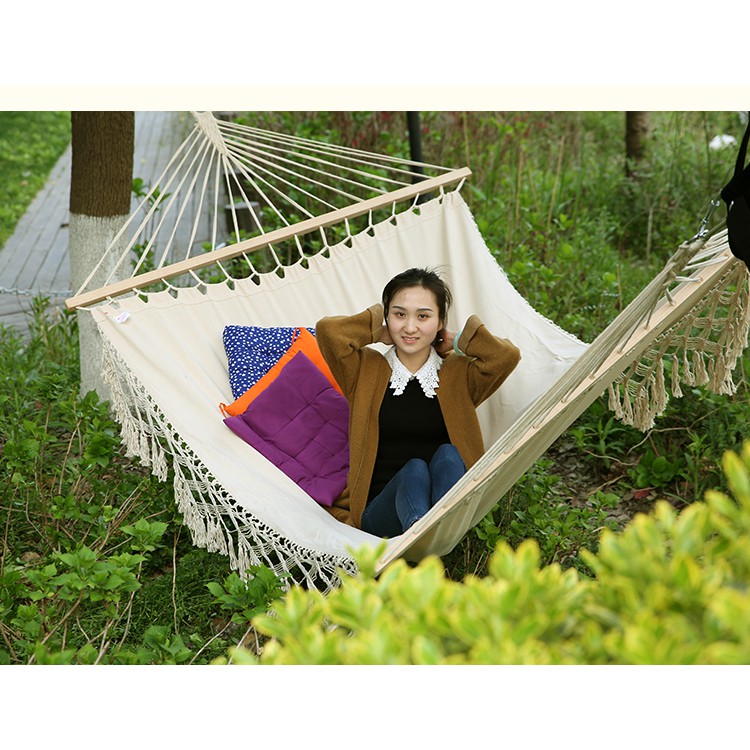 Võng Ngoài Trời, Võng Macrame, Võng Treo Ngoài Biển Đan Thủ Công Siêu To 140x200cm