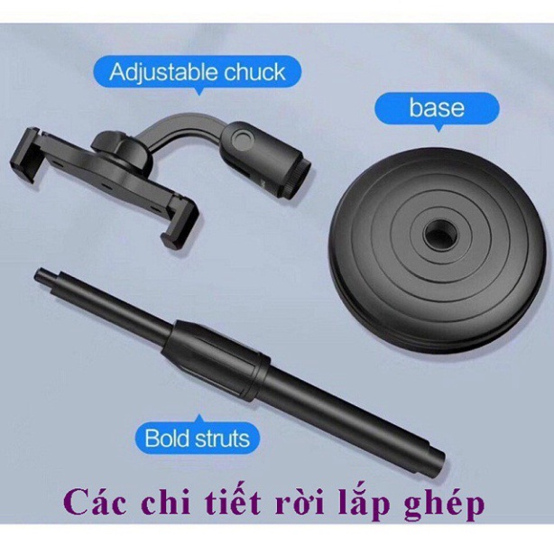 Giá Đỡ điện thoại Livestream Xem Video ổn thỏa Xoay 360 Độ dùng, Quay Phim, Ghi Hình Đa Dụng [Ship Hỏa Tốc]