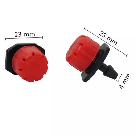10 Đầu Béc Tưới Nhỏ Giọt 8 Tia  ĐƠN Điều Chỉnh Được Lưu Lượng - Hệ Thống Tưới Tự Động