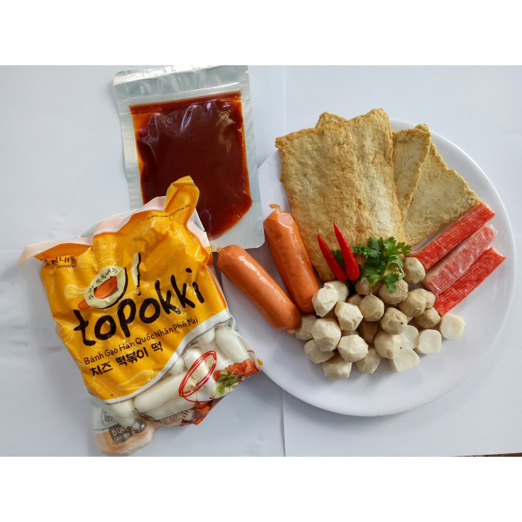 combo lẫu tokbokki phô mai