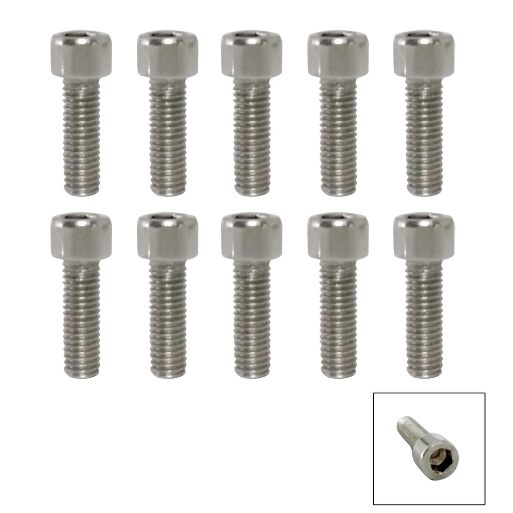 Bộ 10 bù lon INOX 304 đầu Trụ vặn Lục Giác (m6x25 - BL6) | Shopee Việt Nam