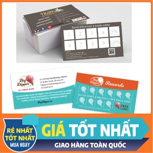 IN 500 thẻ tích điểm / phiếu quà tặng / phiếu bảo hành