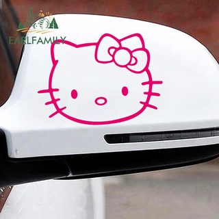 EARLFAMILY 13Cm x 13Cm Cho Hello Kitty Đầu Xe Ô Tô Miếng Dán Chất Liệu Vinyl Decal Chống Thấm Nước