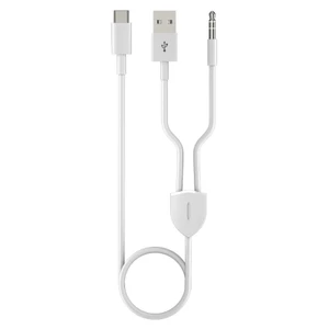 BTM 1 Split 2 Type C sang USB A 3 5mm Cáp AUX Chất lượng âm thanh HiFi cho loa ô tô