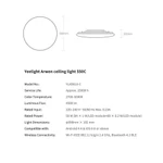 [Hỏa tốc HN] Đèn Led Ốp Trần Thông Minh Yeelight Arwen 450C/550C - 50W Led RGB bản Quốc Tế - Hàng Chính Hãng BH 12 Tháng — ảnh 2