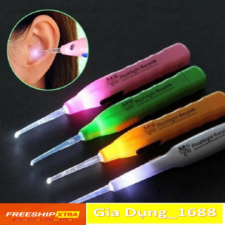 Dụng cụ lấy ráy 💚CAM KẾT CHUẨN💚Que lấy ráy tai có đèn (tuyên    )