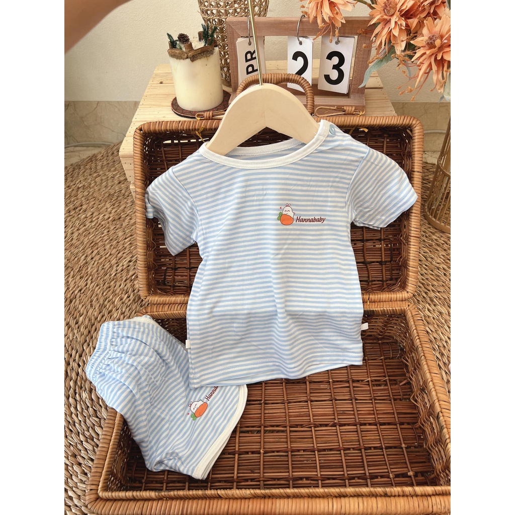 Bộ Cotton Xuất Dư Chất Cotton Mềm Mịn Cho Bé