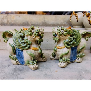 Cặp Tỳ Hưu Gốm Sứ Phong Thủy Tài lộc