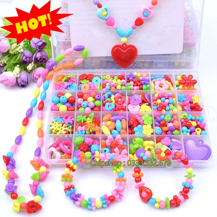 Bộ Xâu Hạt Vòng Cho Bé 🏵️ Chuỗi Hạt Sâu Vòng | Shopee Việt Nam