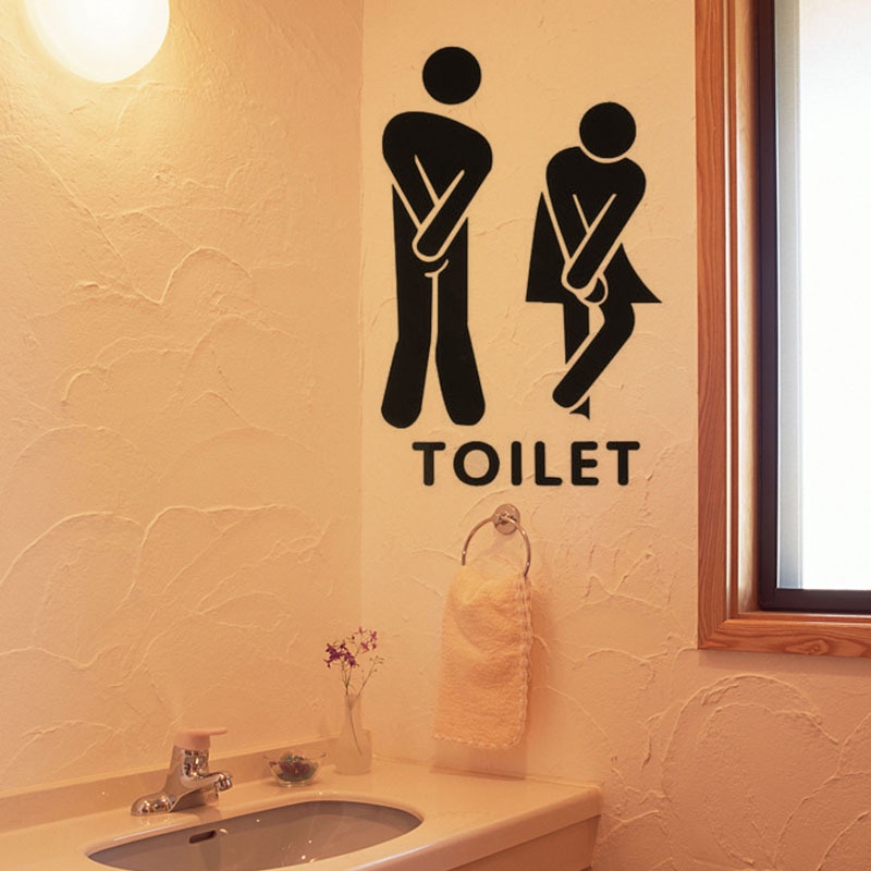 Miếng dán tường bằng PVC 3D trang trí phòng tắm/nhà vệ sinh DIY